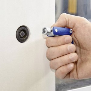 Knipex KNIPEX DoubleJoint control cabinet wrench, socket wrench (blue/red, total arm length 97mm) 7