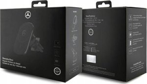 Mercedes Mercedes Silver Star MagSafe - Magnetyczny uchwyt samochodowy z ładowaniem bezprzewodowym 15W (czarny) 2