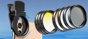 Apexel Zestaw Filtrów 7w1 Apexel Filtry Filtr Cpl Nd32 Star Połówkowe Do Telefonu / Smartfona / Apl-52uv-7g 8