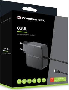 Ładowarka Conceptronic CONCEPTRONIC Ladegerät 1Port 100W, GaN USB-C      Desk PD sw 3
