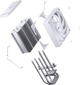 Chłodzenie CPU Jonsbo CR-1000 EVO ARGB Białe 19