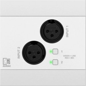 Audac AUDAC NWP220/W Sieciowy panel wejściowy audio - 2 x XLR + BT (4 CH) Wersja biała 1
