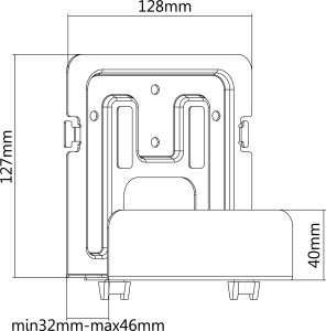 Equip Equip Wandhalterung für Audio/Video Geräte faltbar  max.1kg 9