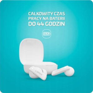 Słuchawki Lamax LAMAX In-Ear Clips1 ANC  white BT 5.3 Akku 44 Std. retail 6