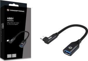 Adapter USB Conceptronic USB-A - USB-C Czarny  (ABBY19B) 2