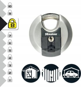 MasterLock Master Lock Padlock 2-Disc Stainless Steel (70mm) M40E 7