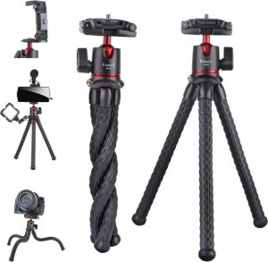 Statyw Apexel Giętki Statyw Elastyczny 3w1 Uchwyt Pilot Bluetooth Do Telefonu Smartfona / Aparatu Dslr / Kamery Gopro Sjcam Xiaomi Dji Insta360 / Apl-jj025 5