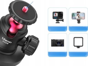 Ulanzi Uchwyt Przyssawka Magnetyczna + Głowica Kulowa 3d Do Kamery Gopro Sjcam Xiaomi Dji Insta360 / Ulanzi / C029 4