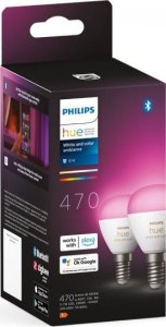 Philips Philips Hue LED Luster E14 2pack 5,1W 470lm White Color Amb. BT 1