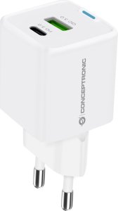 Ładowarka Conceptronic CONCEPTRONIC Ladegerät 2Port  33W,1xUSB-C,1xUSB-A +3-in-1 sw 2