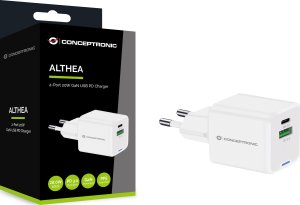 Ładowarka Conceptronic CONCEPTRONIC Ladegerät 2Port  20W,1xUSB-C,1xUSB-A   1.5m  ws 3