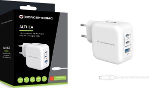 Ładowarka Conceptronic Ładowarka 3Port 67W, 2xUSB-C, 1xUSB-A 1.5m ws 3