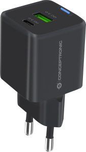 Ładowarka Conceptronic CONCEPTRONIC Ladegerät 2Port  20W,1xUSB-C,1xUSB-A   1.5m  sw 2