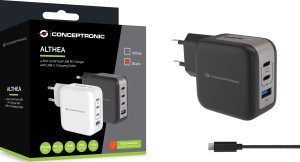 Ładowarka Conceptronic CONCEPTRONIC Ladegerät 4Port 100W,3xUSB-C,1xUSB-A   1.5m  sw 2
