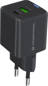 Ładowarka Conceptronic CONCEPTRONIC Ladegerät 2Port  33W,1xUSB-C,1xUSB-A +3-in-1 sw 1