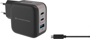 Ładowarka Conceptronic CONCEPTRONIC Ladegerät 3Port  67W,2xUSB-C,1xUSB-A   1.5m  sw 1