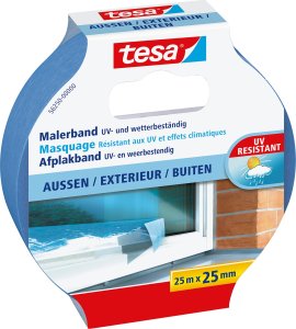 Tesa Tesa Masking Tape 25m x 25mm Preci.outdoor Blue 04440 1