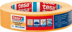 Tesa Tesa Masking Tape 50m x 25mm Stand.Prec. yellow 04344 1