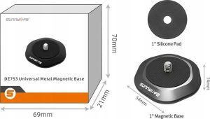 SunnyLife Uchwyt Magnetyczny Mocowanie Płytka Na Magnes Do Kamery Aparatu Gimbala Telefonu Na Gwint 1/4"" / Dz753-d 2