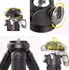 Statyw Ulanzi Giętki Statyw Elastyczny Pro Do Aparatu Kamery Telefonu + Stopka Iso + 3x Wint 1/4"" / Quick-lock Ulanzi / Claw 4