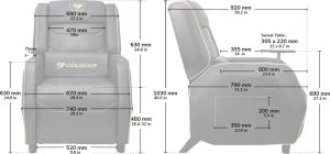 Cougar Sofa Cougar Ranger S Black/Orange 8