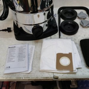 Odkurzacz przemysłowy Einhell Einhell TE-VC 2340 SACL, wet/dry vacuum cleaner (burgundy red/stainless steel) 4