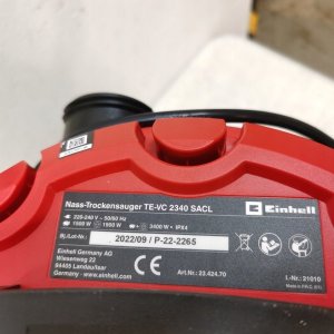 Odkurzacz przemysłowy Einhell Einhell TE-VC 2340 SACL, wet/dry vacuum cleaner (burgundy red/stainless steel) 10