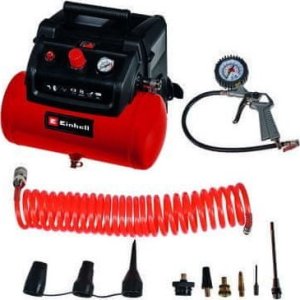 Sprężarka Einhell Einhell Compressor TC-AC 190/6/8 OF Set (red/black, 1,200 watts, tire inflator, compressed air hose) 1