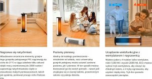 Termowentylator Midea fan heater NTH20-17BR (white/black, 2,000 watts) 2