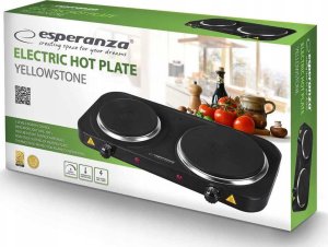 Esperanza Kuchenka elektryczna Yellowstone 1500W Czarna (EKH014) 4