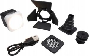 Lampa studyjna Ulanzi Lampa Led Na Magnes Gwint 1/4"" Stopka Iso + Dyfuzor / Wrota / Strumienica / Plaster Miodu / Ulanzi L2 / L2 Bi Color Cob 10