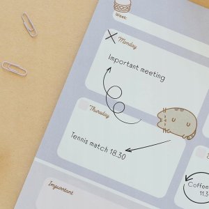 Pusheen - Planner tygodniowy z kolekcji Moments 54 strony A3 6