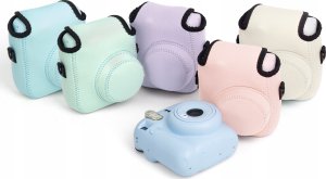 Pokrowiec LoveInstant Miękki Futerał Etui Pokrowiec Case Osłona Neoprene Do Fujifilm Fuji Instax Mini 12 - Różowy 3