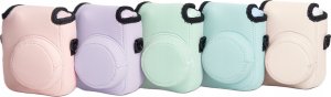 Pokrowiec LoveInstant Miękki Futerał Etui Pokrowiec Case Osłona Neoprene Do Fujifilm Fuji Instax Mini 12 - Różowy 5