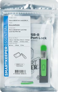 Smartkeeper SmartKeeper Mini "Micro USB-B Port" Blocker grün  4 Stk.+Key 1