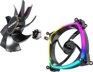 Montech Montech RX140 PWM ARGB Reverse Lüfter - 140mm, schwarz 4