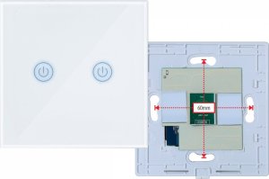 Art SMART WYŁĄCZNIK ŚWIATŁA ZIGBEE 3.0 podwójny biały ART oem 5