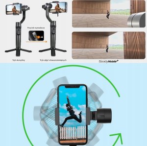 Gimbal Hohem Gimbal 3-os. Stabilizator Do Telefonu / Smartfona + Lampa Led / Hohem Isteady Mobile+ Kit 2024 10