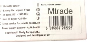 Shelly Shelly Plus H&T Gen3, detector (cream) 7