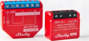 Shelly Shelly Plus 1PM Mini Gen3, relay (red) 3