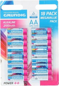 Grundig Grundig - Zestaw baterii alkalicznych AA / LR6 1.5V 18 szt. 9