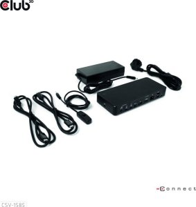 Club 3D Club3D KVM Switch 4K60Hz 2x USB-C> HDMI/DP/3xUSB/2xUSB-C/LAN retail 4