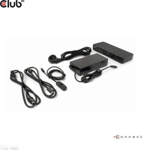Club 3D Club3D KVM Switch 4K60Hz 2x USB-C> HDMI/DP/3xUSB/2xUSB-C/LAN retail 7
