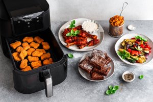 Frytkownica beztłuszczowa Rommelsbacher hot air fryer FRH 1700 XXL (black, 1,700 watts) 6