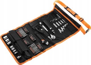 Zestaw narzędzi Black+Decker BLACK+DECKER Mechanic Set with Roll Bag 76 Piece Tool Set (Black/Orange) 4