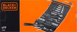 Zestaw narzędzi Black+Decker BLACK+DECKER Mechanic Set with Roll Bag 76 Piece Tool Set (Black/Orange) 7