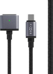 Kabel USB Fixed Kabel do ładowania w oplocie FIXED USB-C/MagSafe 3, 2m, 140W szary - Gwarancja bezpieczeństwa. Proste raty. Bezpłatna wysyłka od 170 zł. 1