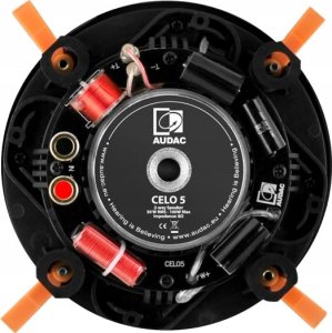 Audac CELO5I/W Wysokiej klasy 2-drożny 5" głośnik sufitowy Wersja biała - 8Ω (RAL9016 + Logo)" 4
