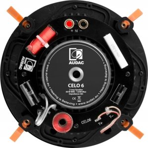 Audac AUDAC CELO6I/W Wysokiej klasy 2-drożny 6" głośnik sufitowy Wersja biała - 8Ω (RAL9016 + Logo) 3