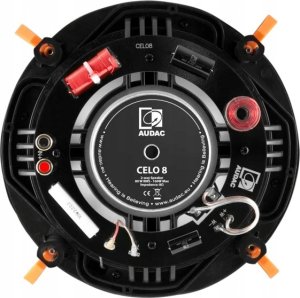 Audac AUDAC CELO8I/W Wysokiej klasy 2-drożny 8" głośnik sufitowy Wersja biała - 8Ω (RAL9016 + Logo) 3